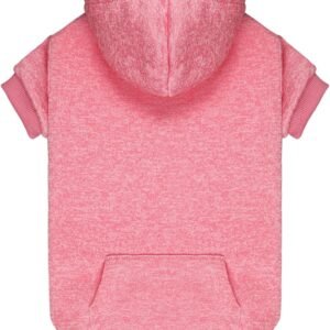 Small Dog Sweater, Dog Hoodie, Soft Fleece Pet Clothing, with Pockets, Small Dog Puppy Sweater (Pink, XS)**